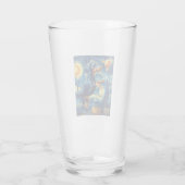Dachshund of van gogh starry night halloween Funny Glas (Rückseite)