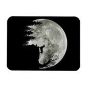 Dachshund On Mountain Halloween Graphic Tees Ohrts Magnet (Horizontal)