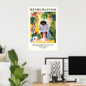 Dachshund on Toilet Wall Art - Funny Matisse Poster (Heimbüro)