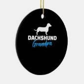Dachshund-Opa Keramik Ornament (Rechts)