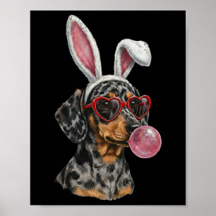 Dachshund Ostern Hase Wiener Hund Liebhaber Weenie Poster