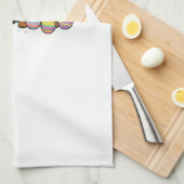 Dachshund Ostern T-Shirt Geschirrtuch (Viertel Falte)