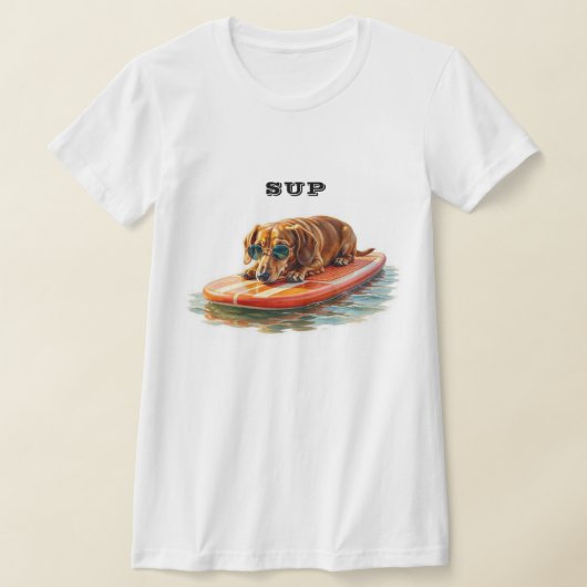 Dachshund-Paddle-Boarding T-Shirt (Ablage )