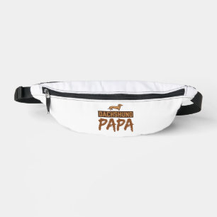 Dachshund Papa Vintage Gravur Hund Papa Design_1 Bauchtasche