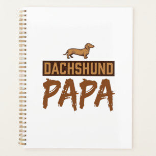 Dachshund Papa Vintage Gravur Hund Papa Design_1 Planer
