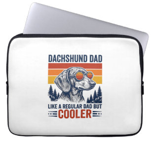 Dachshund Papa wie ein normaler Papa, aber cooler Laptopschutzhülle