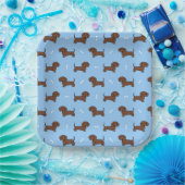 Dachshund-Papierteller, Hundegeburtstagsfeier Pappteller (Party)