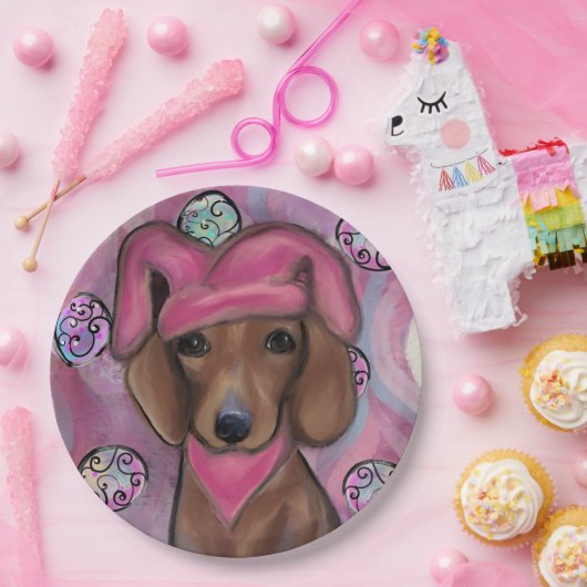 Dachshund Pappteller (Party)