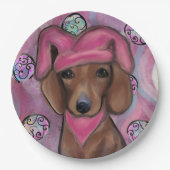 Dachshund Pappteller (Vorderseite)