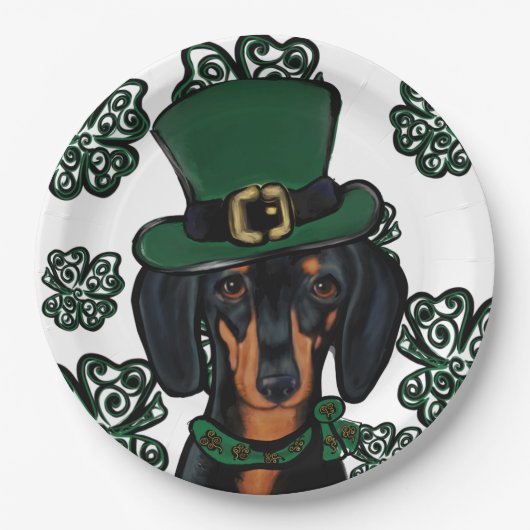 DACHSHUND PAPPTELLER (Vorderseite)