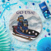 DACHSHUND  PAPPTELLER (Party)