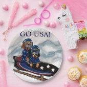 DACHSHUND  PAPPTELLER (Party)