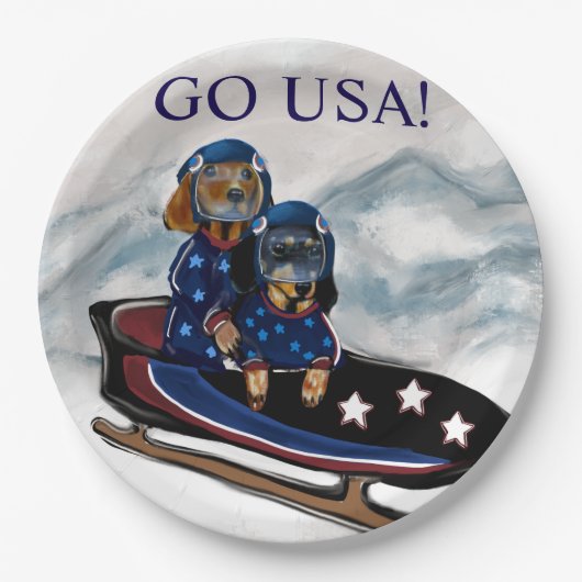 DACHSHUND  PAPPTELLER (Vorderseite)