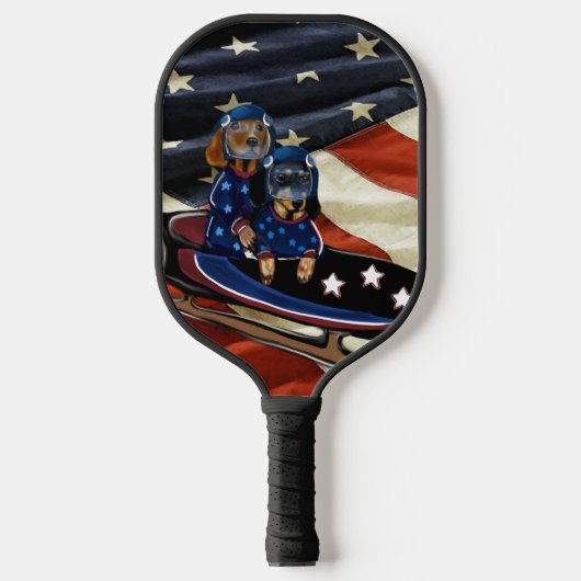 DACHSHUND  PICKLEBALL SCHLÄGER (Vorderseite)