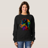 Dachshund Pop Colorful  Dachshund Sweatshirt (Vorne ganz)