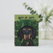 DACHSHUND POSTKARTE (Stehend Vorderseite)