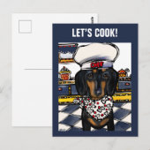 DACHSHUND POSTKARTE (Vorne/Hinten)