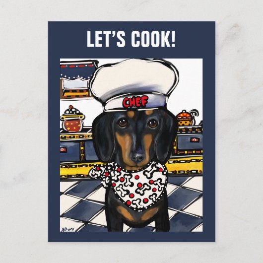 DACHSHUND POSTKARTE (Vorderseite)