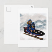 DACHSHUND  POSTKARTE (Vorne/Hinten)