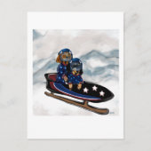 DACHSHUND  POSTKARTE (Vorderseite)