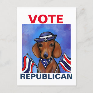 Dachshund   postkarte