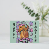 DACHSHUND POSTKARTE (Stehend Vorderseite)