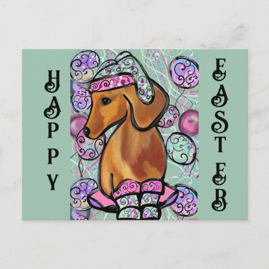 DACHSHUND POSTKARTE (Vorderseite)