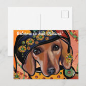 DACHSHUND POSTKARTE (Vorne/Hinten)