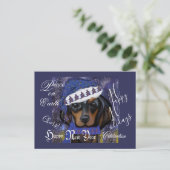 Dachshund postkarte (Stehend Vorderseite)