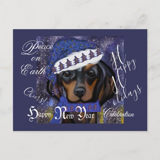 Dachshund postkarte (Vorderseite)
