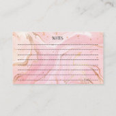 Dachshund Pup Pet Care Boutique Pink Gold Agate Visitenkarte (Rückseite)