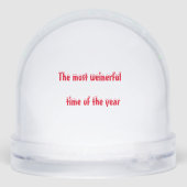 Dachshund Puppy Personalized Snow Globe Schneekugeln (Rückseite)