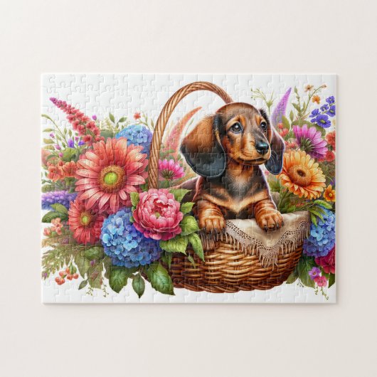 Dachshund Puppy Puzzle (Horizontal)