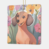 Dachshund Puppy | Watercolor Dog Pet Keramikornament (Links)