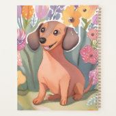 Dachshund Puppy | Watercolor Dog Pet Planer (Rückseite)