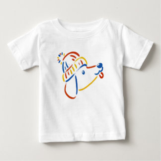 Dachshund Puppy with a Little Cap Baby T-shirt