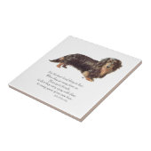 Dachshund Rainbow Bridge Fliese (Seite)