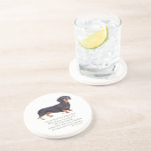 Dachshund Rainbow Bridge Getränkeuntersetzer (Seite)