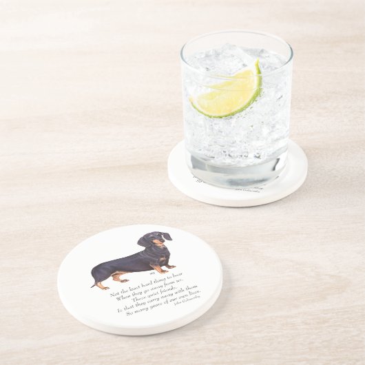 Dachshund Rainbow Bridge Getränkeuntersetzer (Seite)