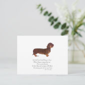Dachshund Rainbow Bridge Postkarte (Stehend Vorderseite)