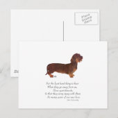 Dachshund Rainbow Bridge Postkarte (Vorne/Hinten)