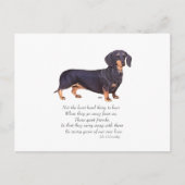 Dachshund Rainbow Bridge Postkarte (Vorderseite)