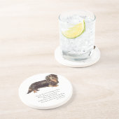 Dachshund Rainbow Bridge Untersetzer (Seite)