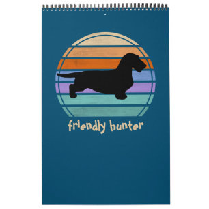 Dachshund Rauhhaar - Silhouette 1 Kalender