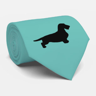 Dachshund Rauhhaar - Silhouette 1 Krawatte