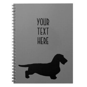 Dachshund Rauhhaar - Silhouette 1 Notizblock