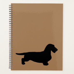 Dachshund Rauhhaar - Silhouette 1 Planer