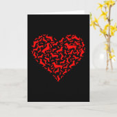 dachshund red heart gift for valentite day karte (Gelbe Blume)