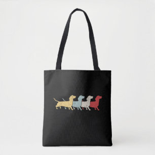 Dachshund Retro Vintage Tasche
