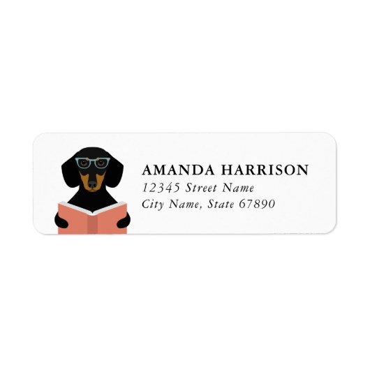 Dachshund Return Address Labels (Vorne)